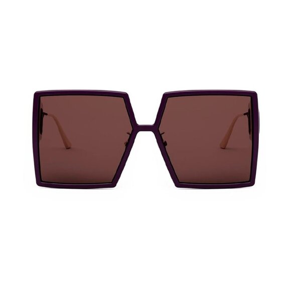 NEW DIOR SUNGLASSES, BURGUNDY WOMEN SQUARE DIOR 30MONTAIGNE SU 60D0 - Picture 2 of 3